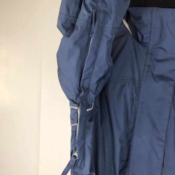 Kerrits Hooded Riding Jacket Waterproof Vents Pockets Blue Rain Coat Size Small - Picture 4 of 16